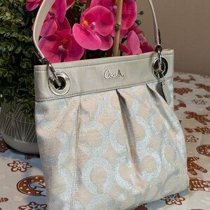 Coach Silver, glitter style bag
